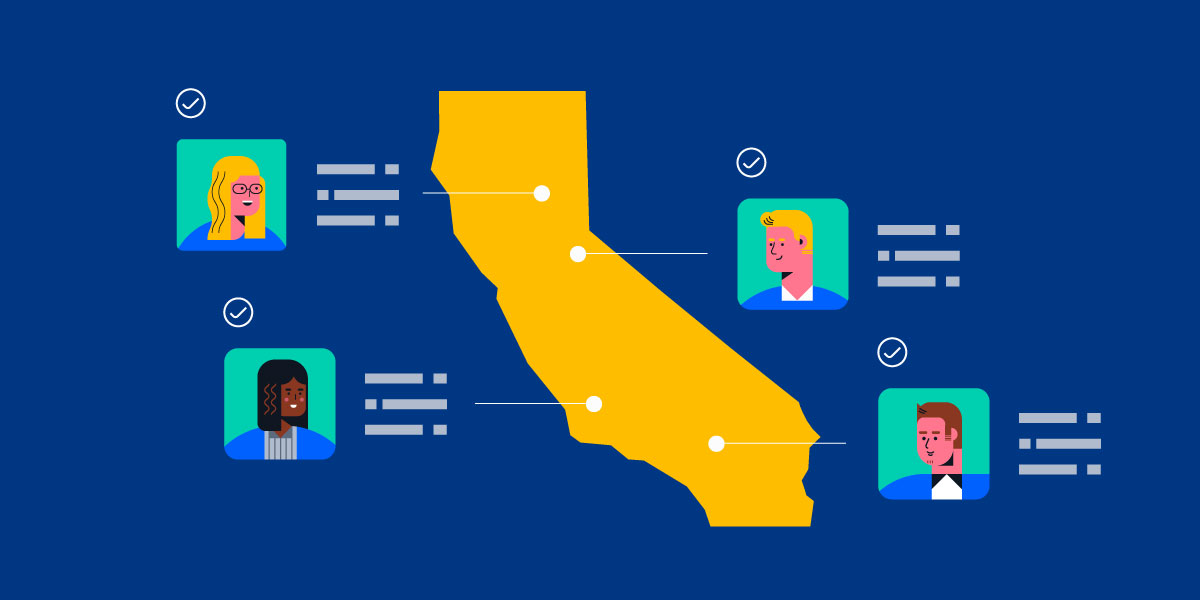 graphic showing users in different parts of the world to indicate data privacy