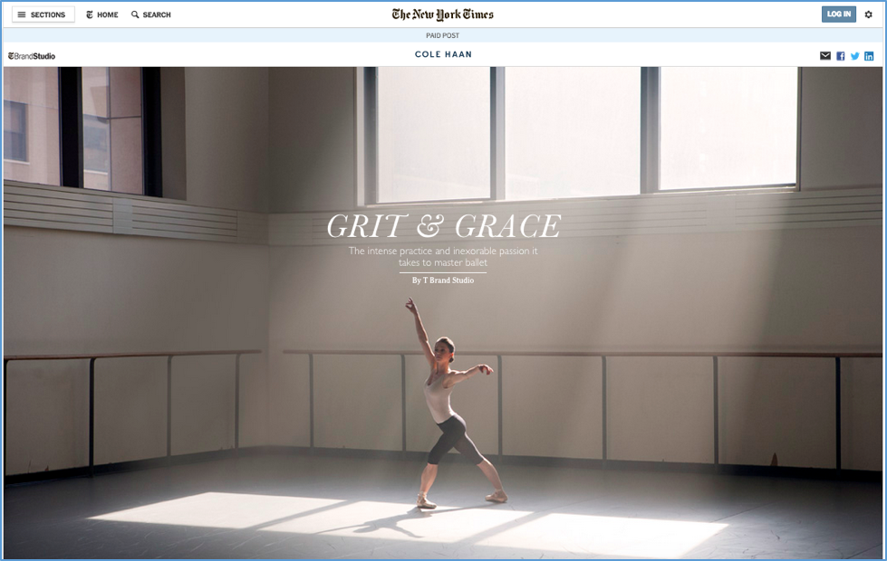 example a sponsored content